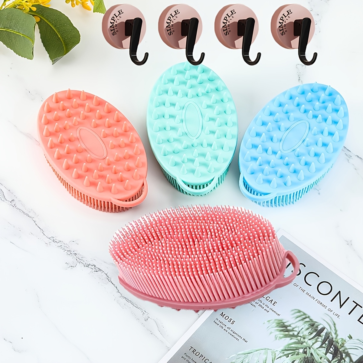 Exfoliating Silicone Scrubber, Easy to Clean and Long-Lasting