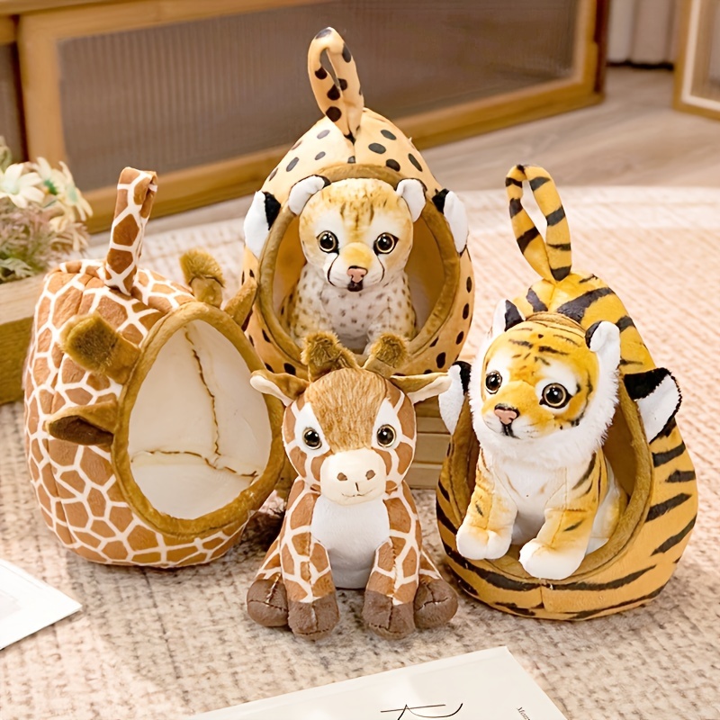  Small Stuffed Animals Bulk, Cute Stuffed Animal Keychains Bulk,  Safari Stuffed Animals Plush Toy Elephant Giraffe : Toys & Games