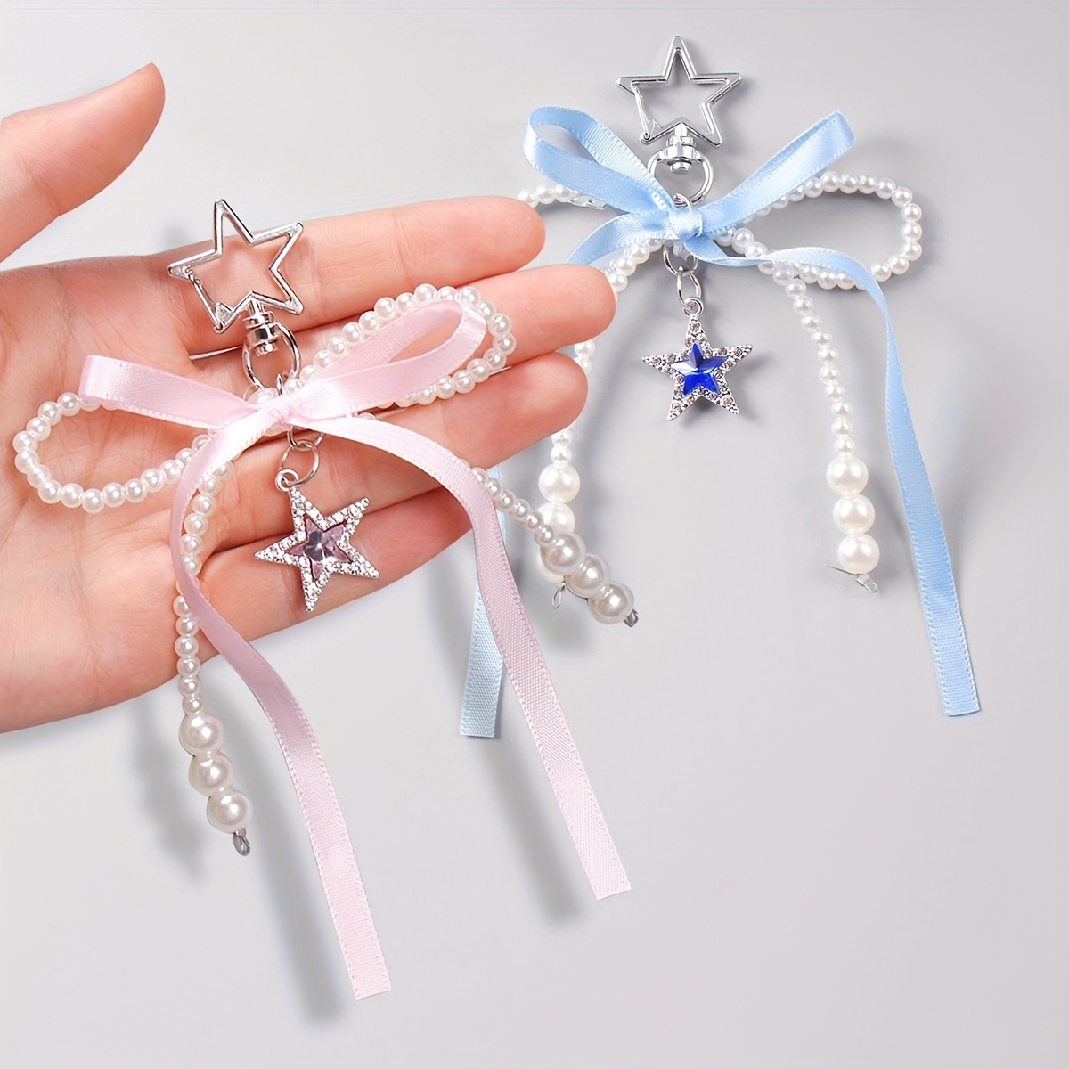 

1pc Bow Keychain, Bag Accessories, Phone Ornaments,