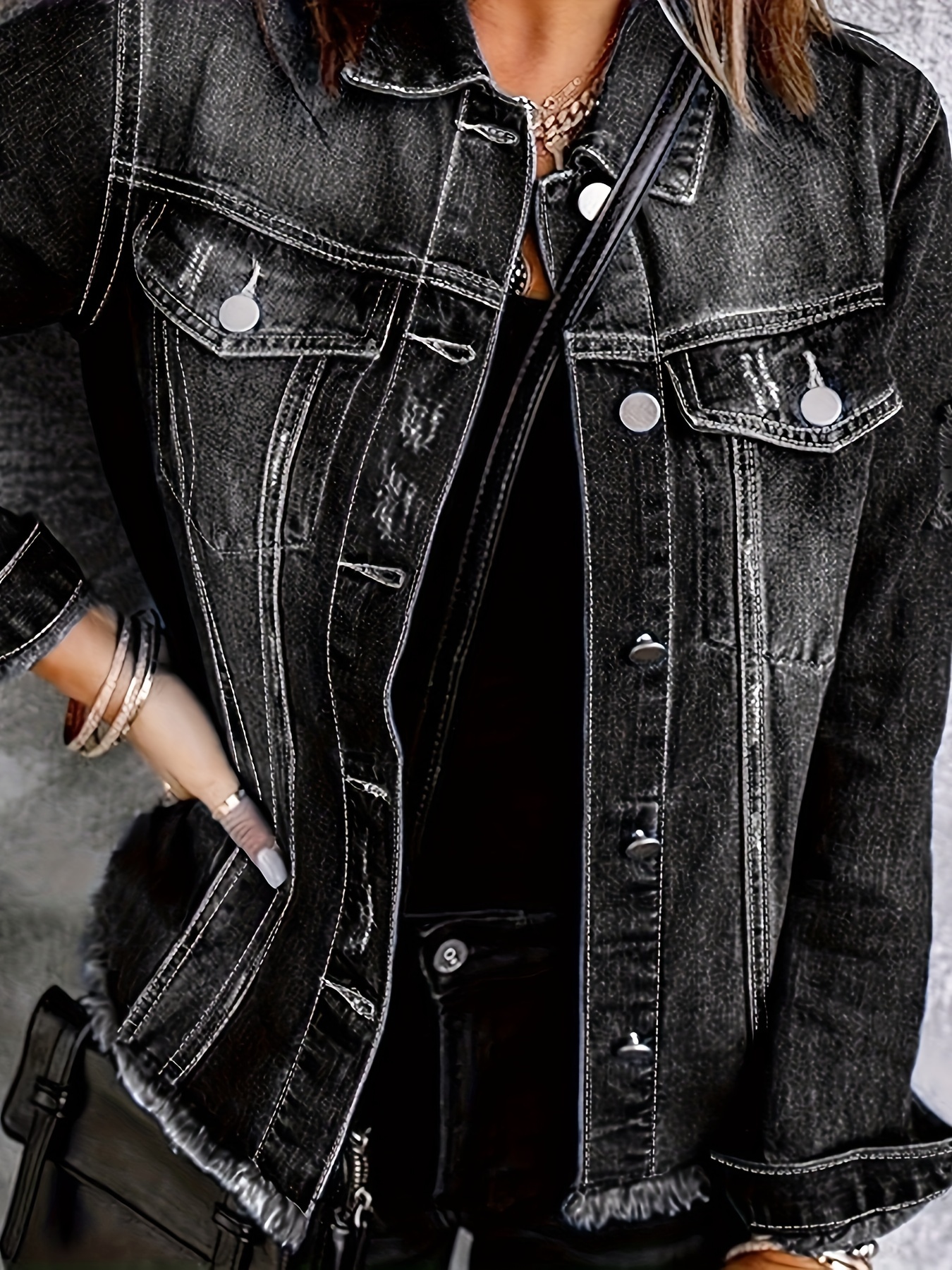 jeansjacken für damen Temu Deutschland