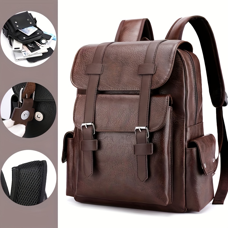 1pc High Quality Laptop Backpack with 39.62cm Laptop Compartment, Heavy-Duty Business Travel Backpack with Padded Ergonomic Back & Adjustable Straps, Golden-Tone Hardware, Durable /Nylon Construction, Brown Handbag for Work, School, Airplane Carry-On - Large Capacity, High Quality Design, A4 File Organizer, Golden-Tone Hardware, Stylish & Functional for  , Laptop Bag for Women