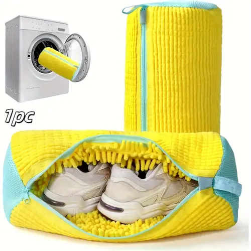 shoe washing machine bag laundry shoe bag for washer and dryer sneaker washing machine bag shoe washing bag for most shoe types yellow 1pc laundry bags
