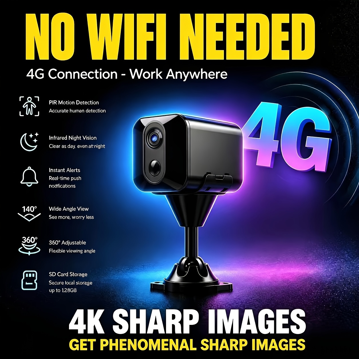 4k ultra hd camera sold on Temu United States