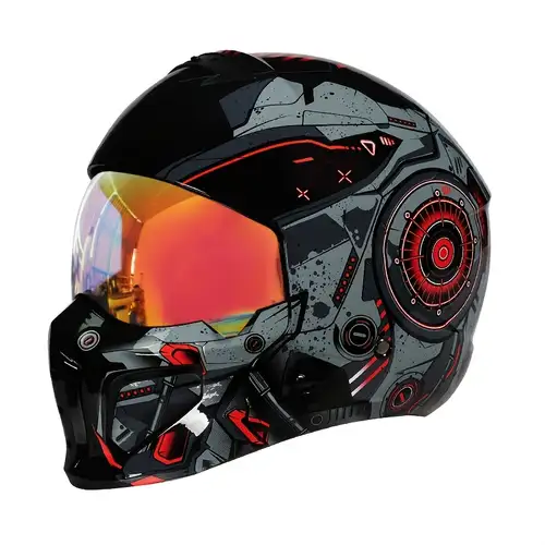 badass full face modular motorcycle helmets YEMA Helmets, DOT Approved Motorcycle Helmet with with Flip Up Dual Visor for Men & Women - Street Scooter ATV E-Bike Theres no greater freedom than riding on two wheels Simpson Motorcycle M59XXC - Mod