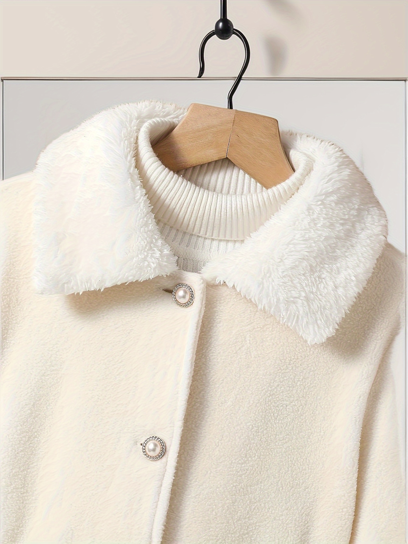 Girls' Lightweight Spring/Autumn Jacket with Plush Collar