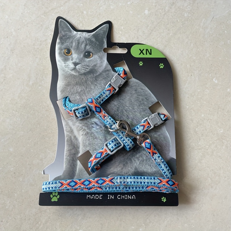 1pc Pet Cat Leash, Small Size Suitable For Cats Weighing 1 To 4kg, Anti-escape Vest Style Fairy New Y-shaped Cat Leash, Cat Walking Leash, Harness, Pet Supplies