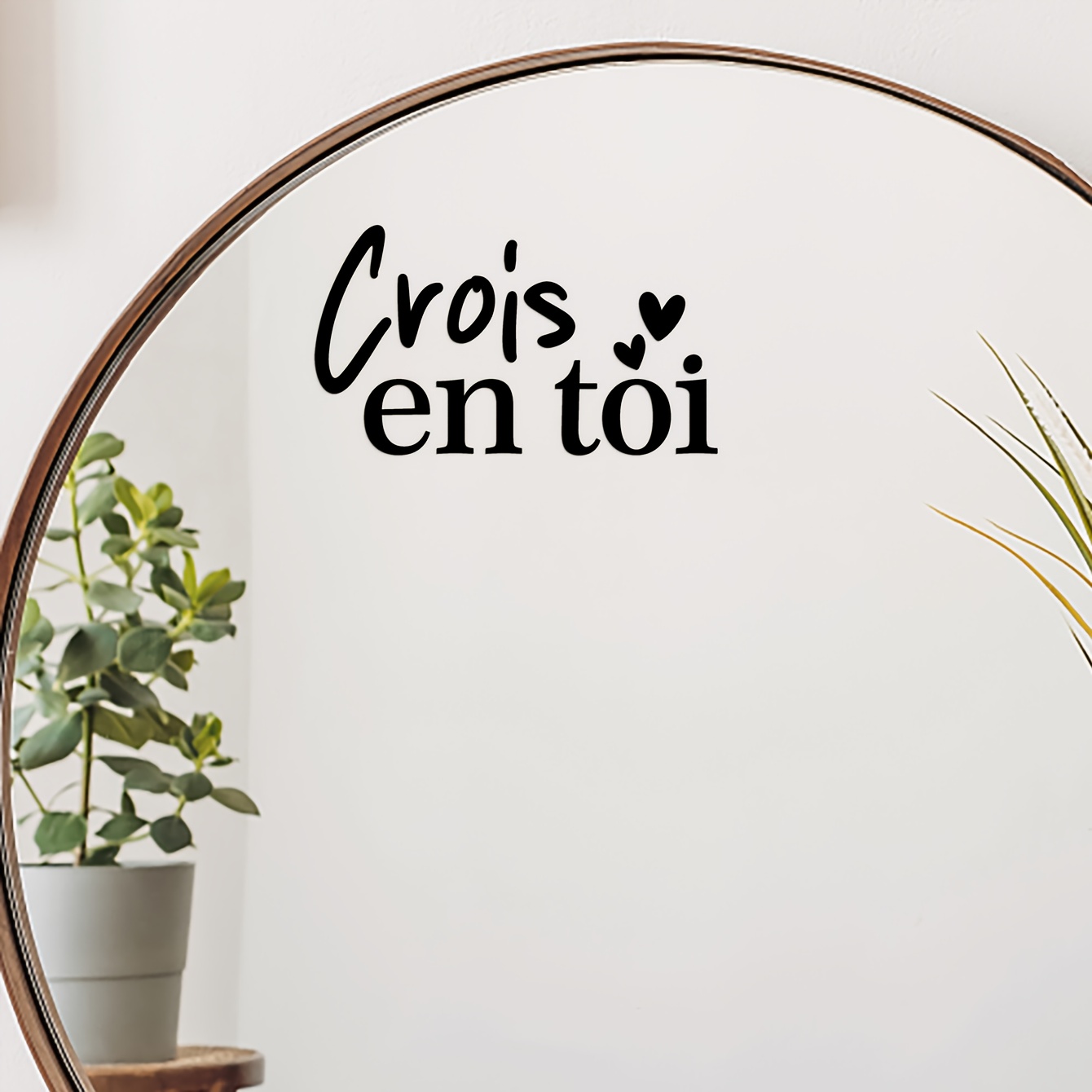 TEMU Autocollant plat 2D, autocollant plat 2D - Autocollant de voiture « », autocollant avec d'affirmation positive pour de de salle de bain, de