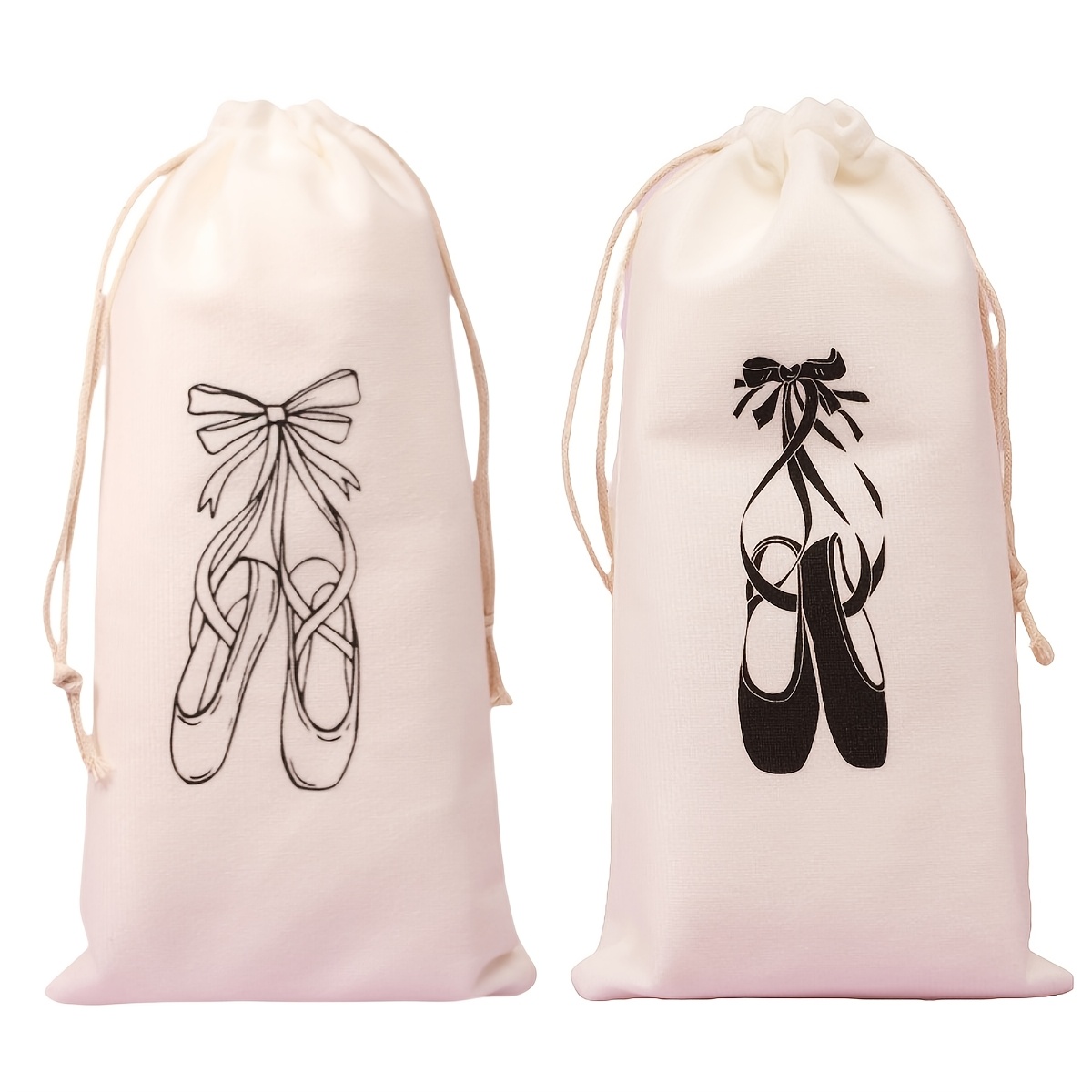 2pcs ballet shoe bags drawstring closure durable polyester Temu