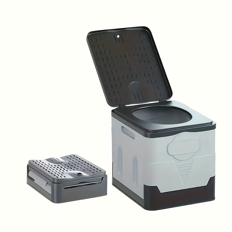 

Toilette de Portable, Matériau PP, Pliable, avec Couvercle et Trou de Drainage, Facile à Utiliser pour les et les Activités en , Hygiène Véhiculaire | Toilette Compacte | Structure Solide