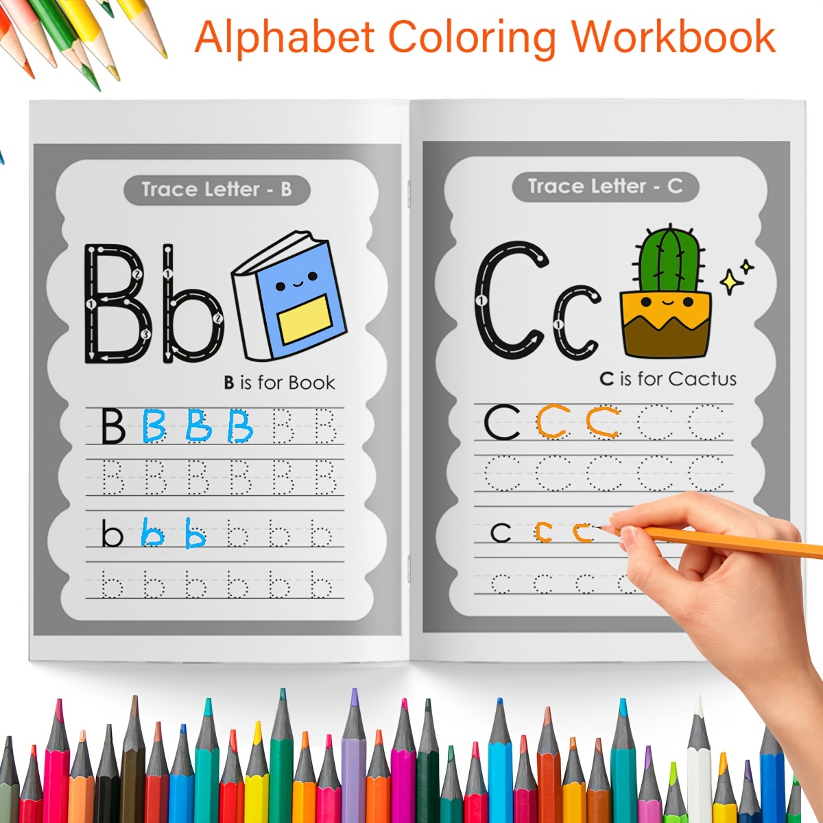 1pc Create a Title for a Series of Alphabet Coloring Worksheets