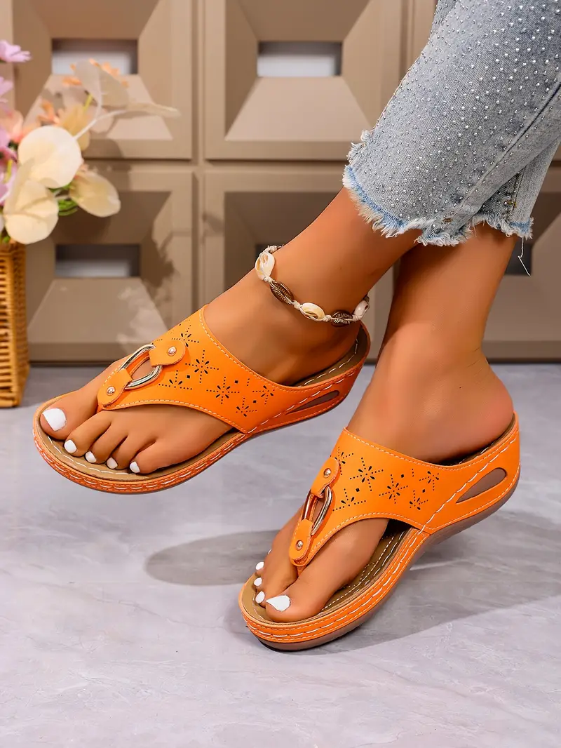 womens fashion slide sandals black cover decor open toe wedge heel casual summer strappy sandals details 15