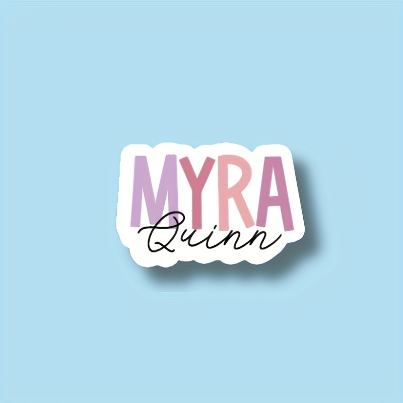 TEMU Custom Name Sticker, Name Labels, Decals For Water Bottles, Tumblers & Laptops, Back To School Gift, Stickers For Notebooks, Tech, Phone Decal,