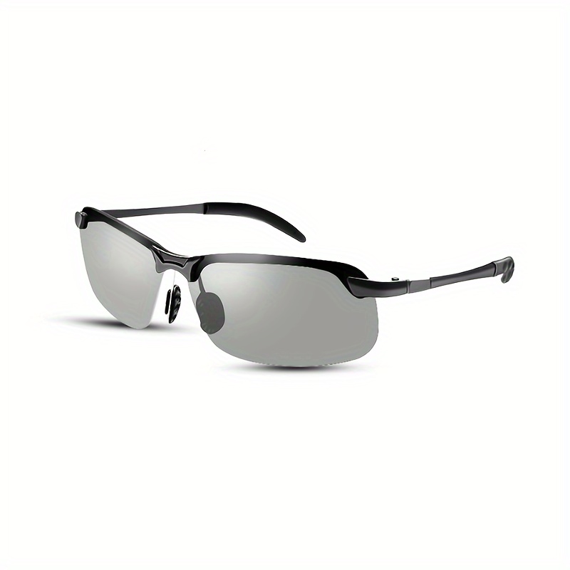 

Men's Polarized Photochromic Fashion Glasses - Driving & Casual Attire, Zinc Alloy Frame, Tac Lens, No Case Included