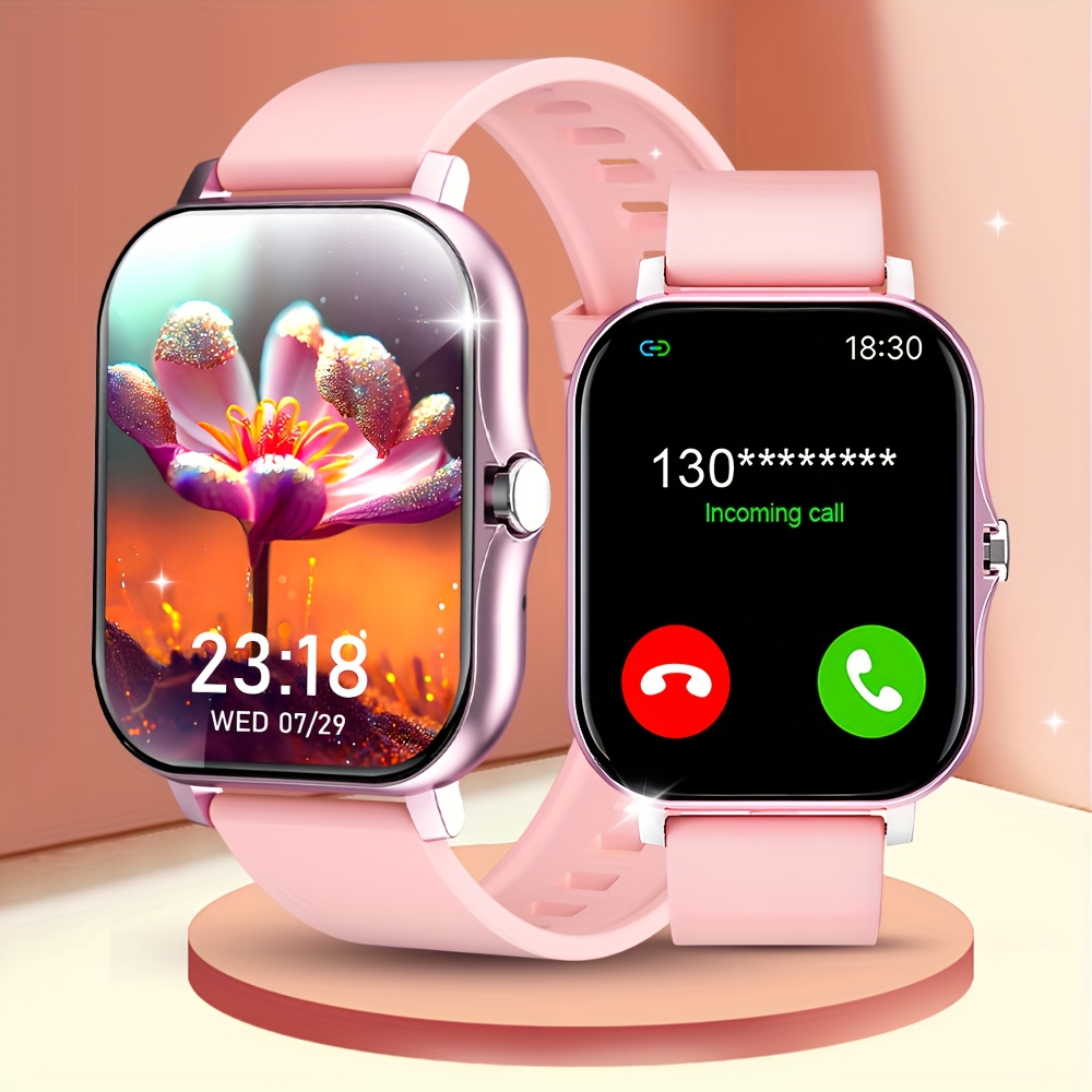 2025 New Full-Touch Screen Smart Watch with Wireless Calling, Wallpapers, Multiple Sports Modes, Message Alerts, Call Answering, Remote Photo Capture, Music Playback, Fitness Tracker, Compatible with Android and iOS, Ideal Unisex Gift for Halloween