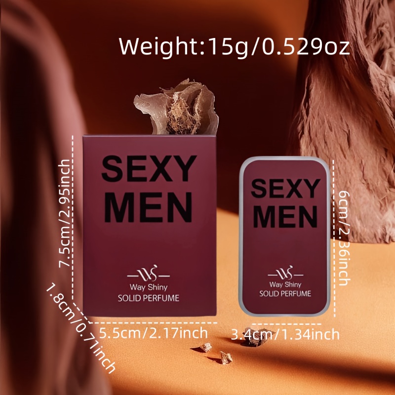 QXG21 Men'S Solid Perfume Features a Refreshing Oriental Woody Scent, Long-Lasting Fragrance, Ideal for Gentlemen, Perfect for Dates And Sports.