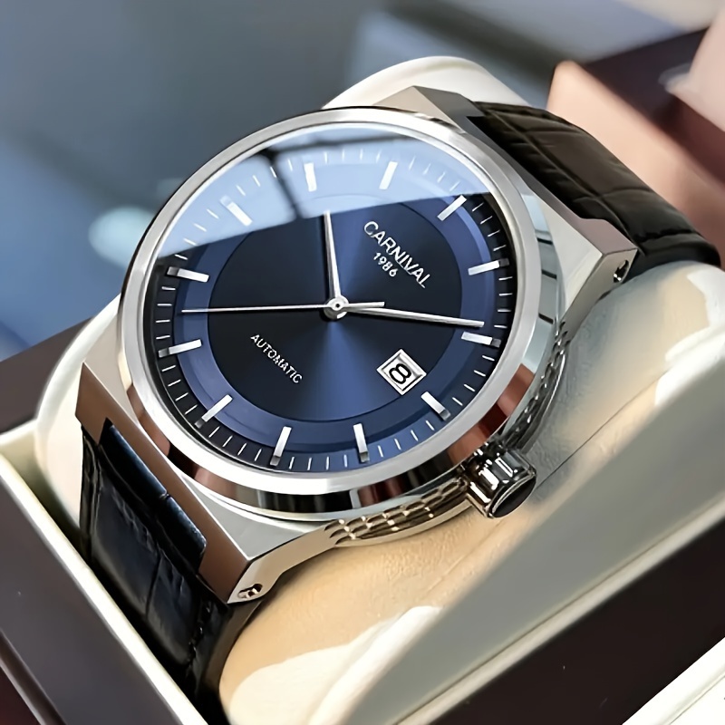[] Luxury Men's Mechanical Business Watch Automatic Self-winding , Gift, Without Battery