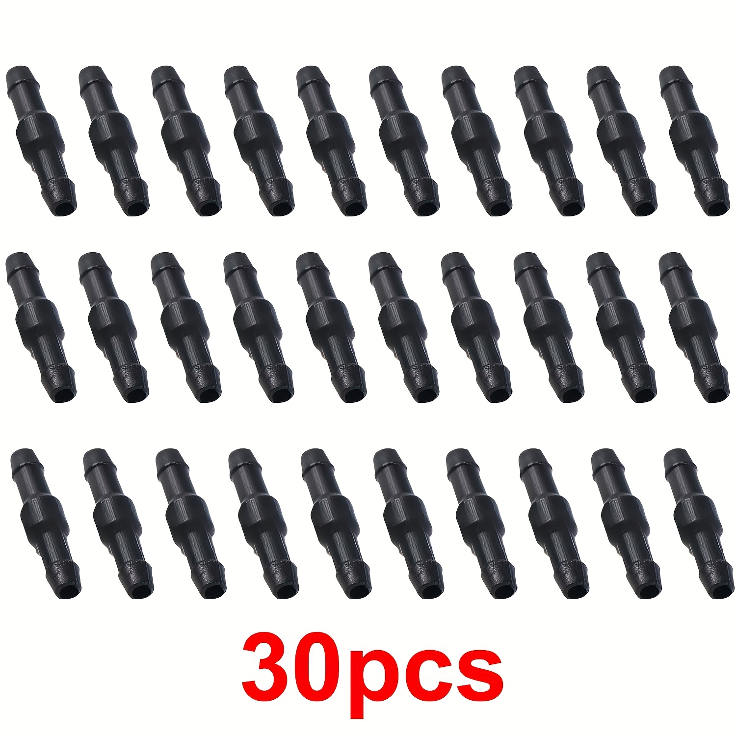 TEMU 30 piezas de mangueras de lavaparabrisas para coche - Manguera flexible negra con conector , resistente a altas presiones y corrosión, para