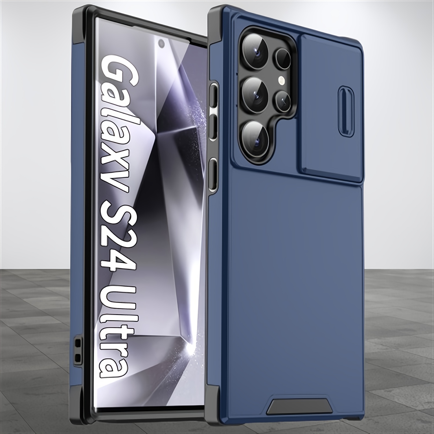 TEMU Phone Case: High-quality Pc  2-in-1 Magnetic Suction Suitable For Galaxy S25plus/s25ultra Phone Case S24plus/s24ultra Supports Wireless Charging