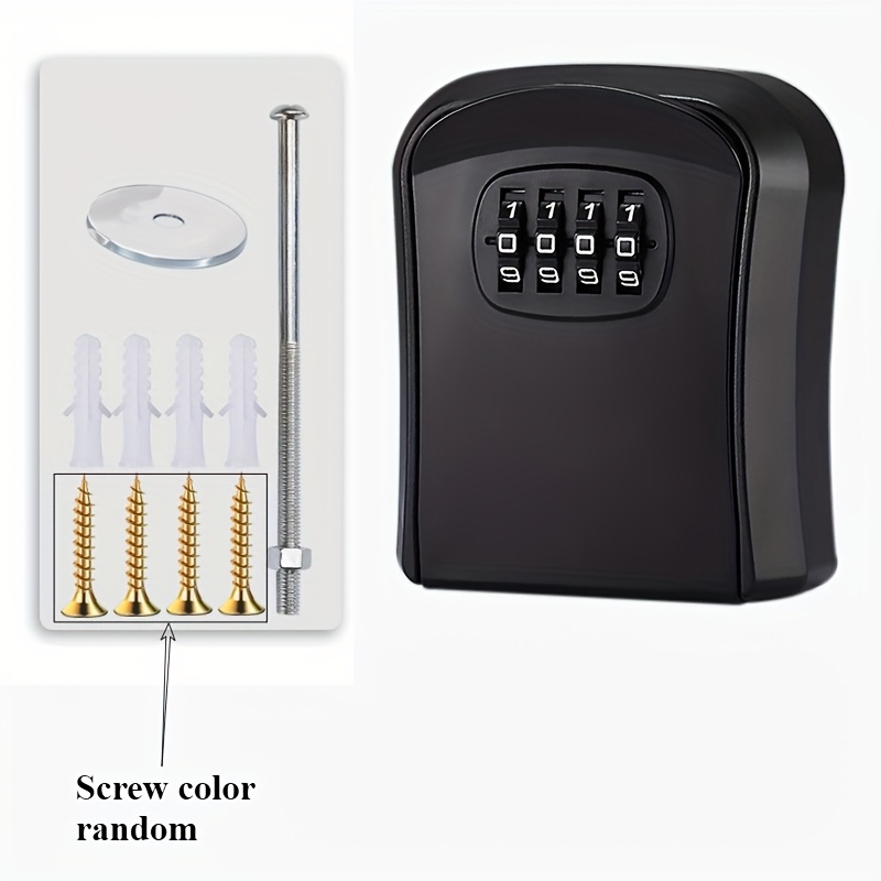 1pc Password , Random Screw Color, Compact Key Storage, Suitable For Home, Office, Hotel, Construction Site - Fashionable Design, Business Owner Outdoor Box, Box, Ideal Christmas, Halloween