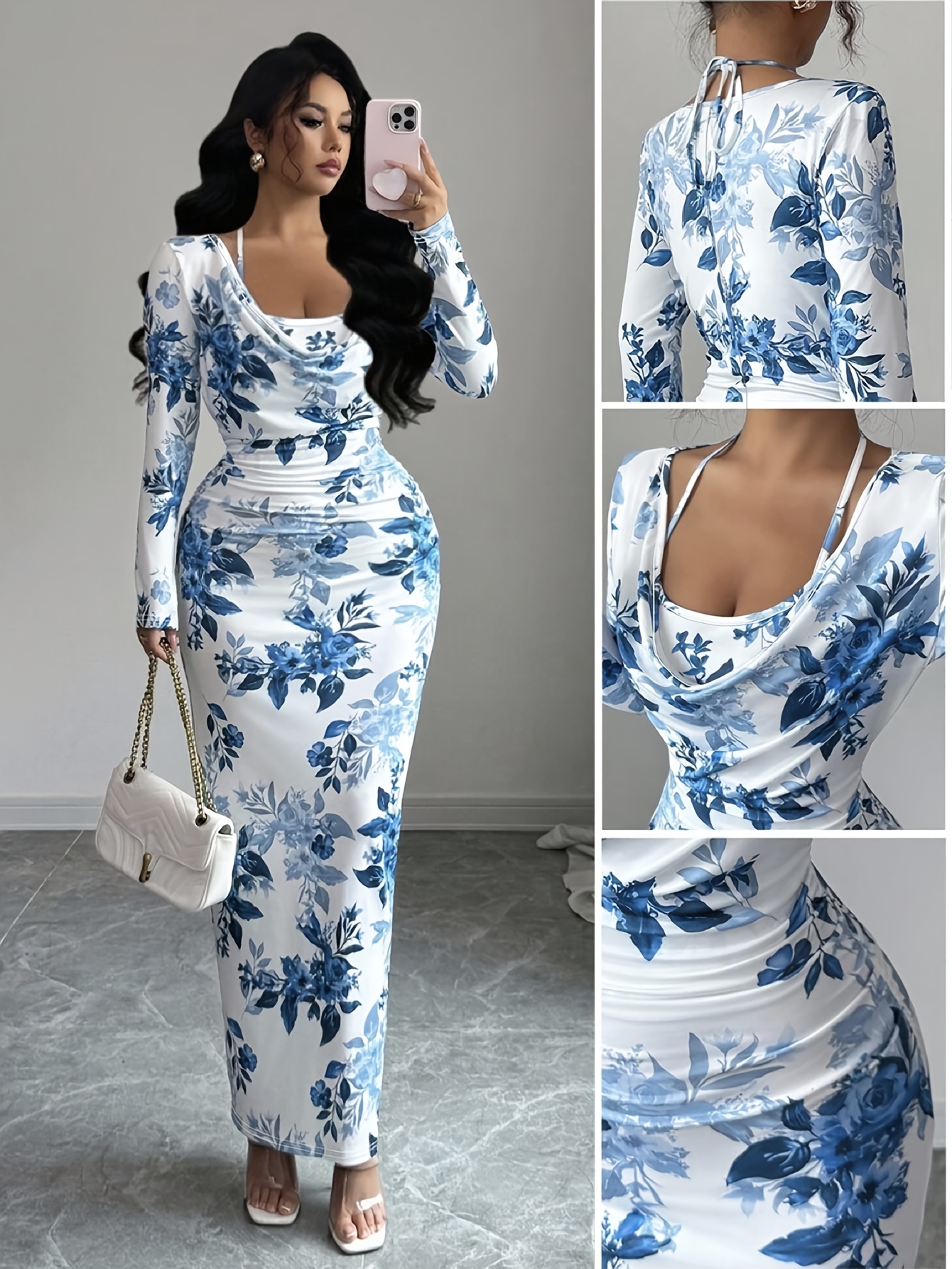 summer bodycon midi dress Taupe Bodycon Midi Dress - All Dresses