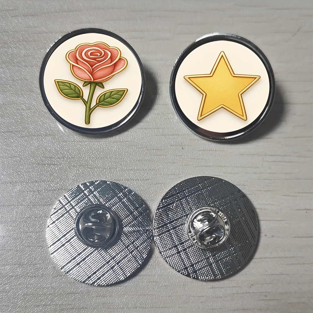 E-shop 10 Stück individuelle Logo-Anstecknadeln - Personalisierte Emaille-Anstecker mit Logo/Name/Nummer/Text, ideal für Business-Branding,