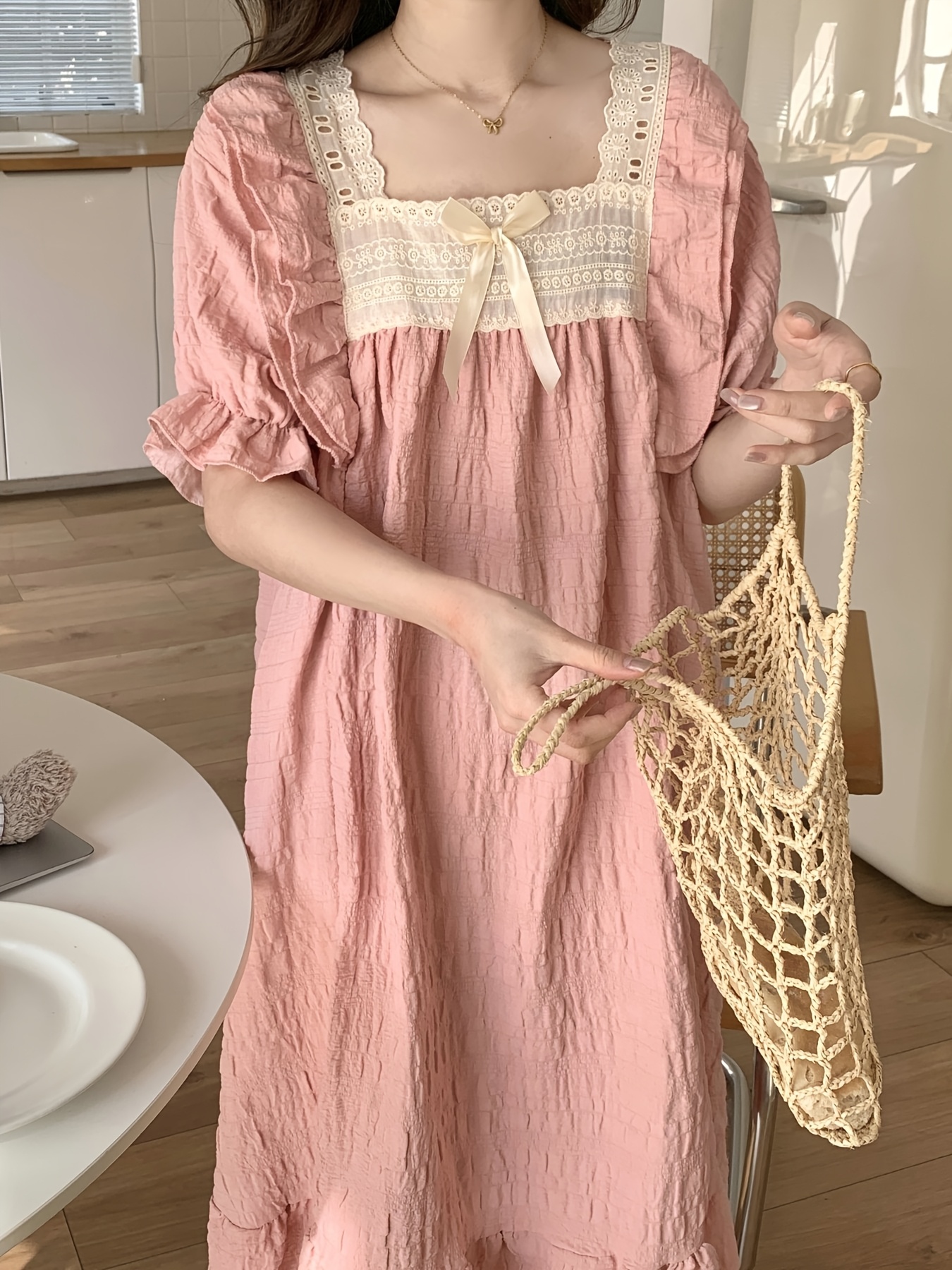 tie dye cotton dress Grey Tie-Dye Cotton Dress for Women main image 1