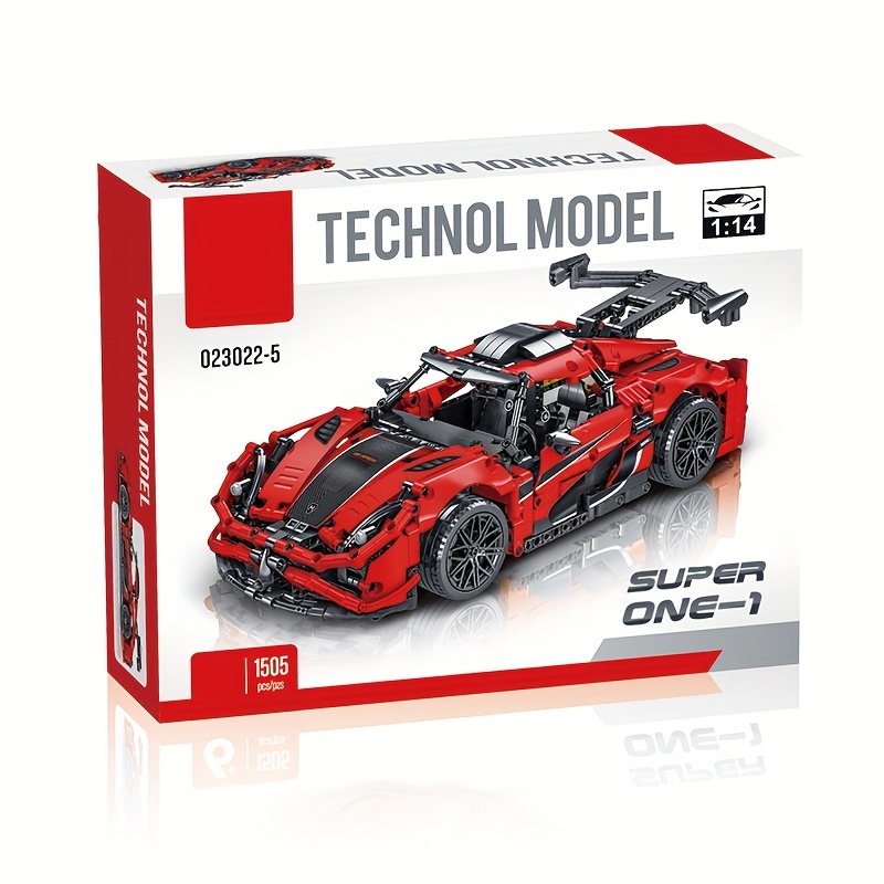 

1505pcs Racing Building Blocks Assembly Model High Difficulty Adult Building Challenge Vehicle Theme Abs Material Ideal Display And Collection Gift Suitable For Racing Enthusiasts