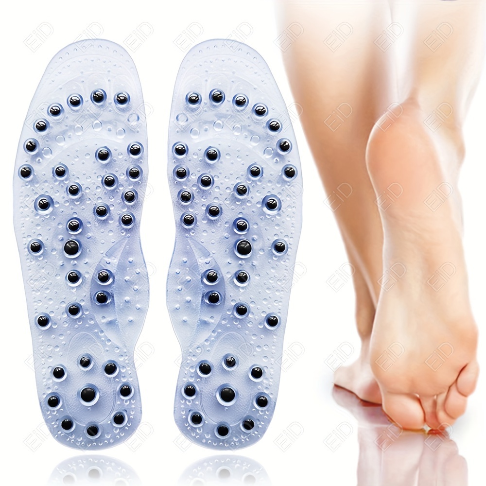 

1pair 68 Magnets Magnetic Foot Massage Pad, Magnetic Massage Insole, Can Be Washed And Used For Both Men And Women