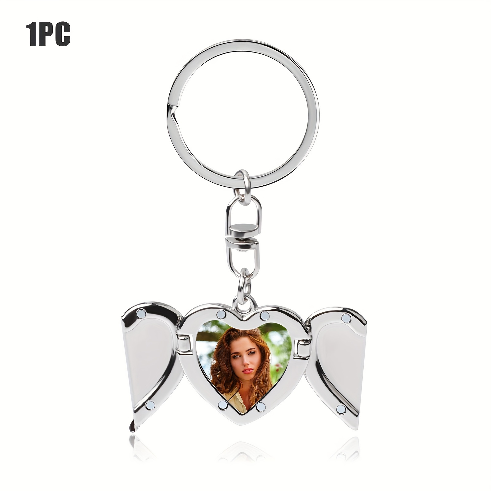 Wings Picture Keychain, Give , Relatives, , Mother, Girlfriend Customized , Picture Souvenir Gift, Graduation Gift