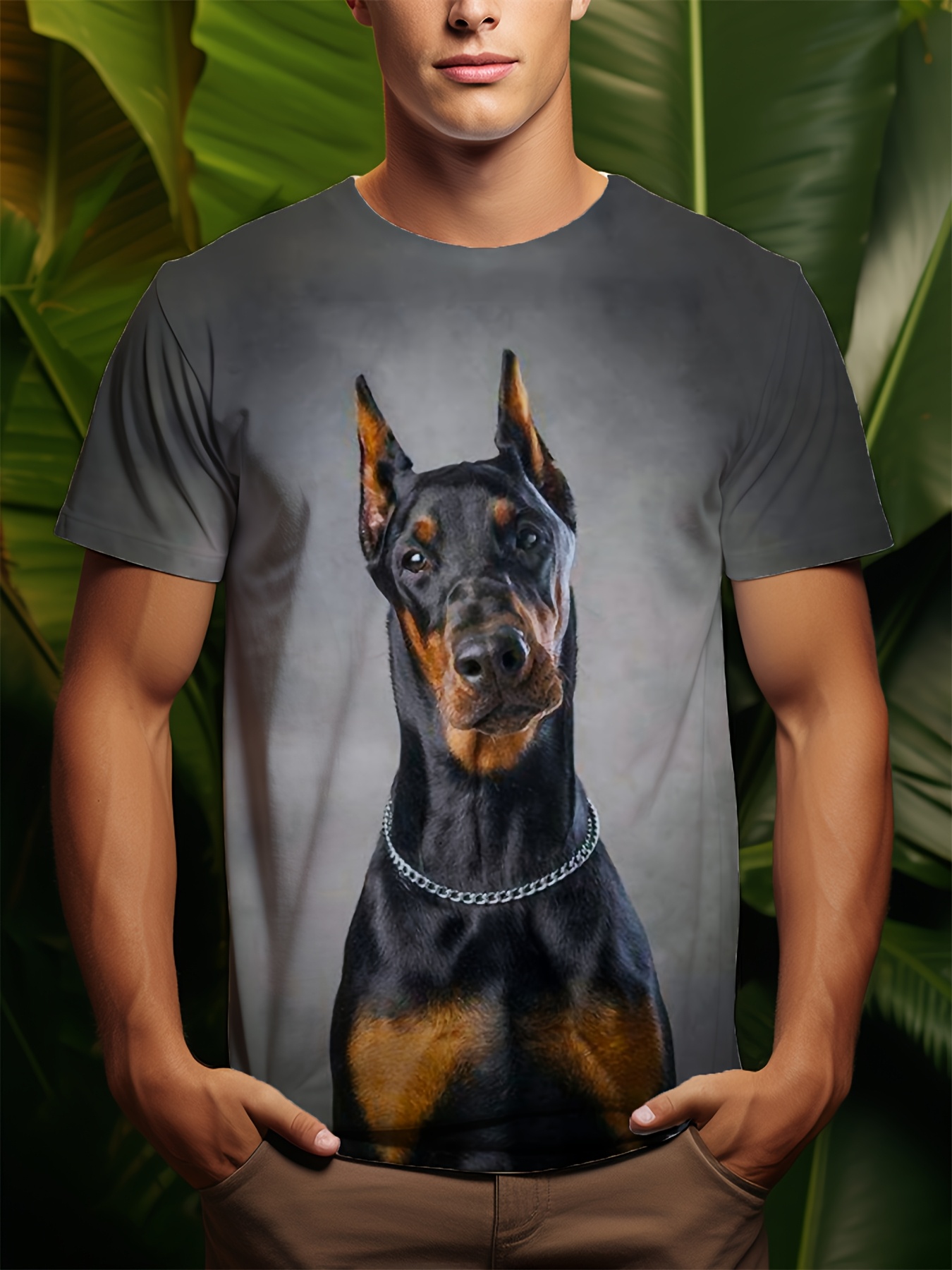 camiseta hombre estampado 3d perro Temu Argentina