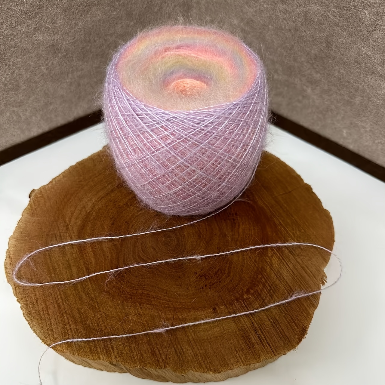 E-shop Ombre | Mohair mit Farbverlauf | Langflor | - Flauschig weiches Garn für DIY Strick- & Häkelzubehör