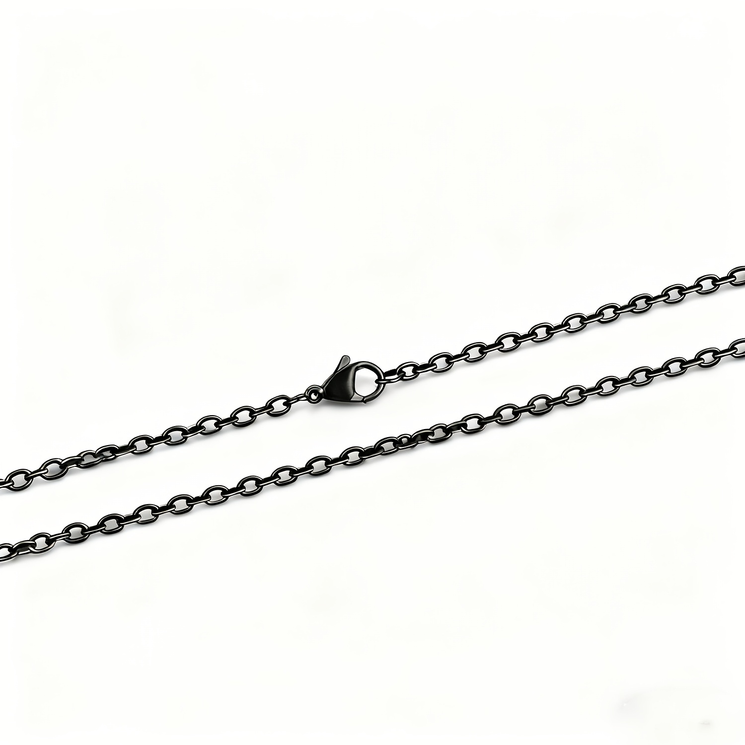 Unisex 316L Steel O-Ring Chain Necklace