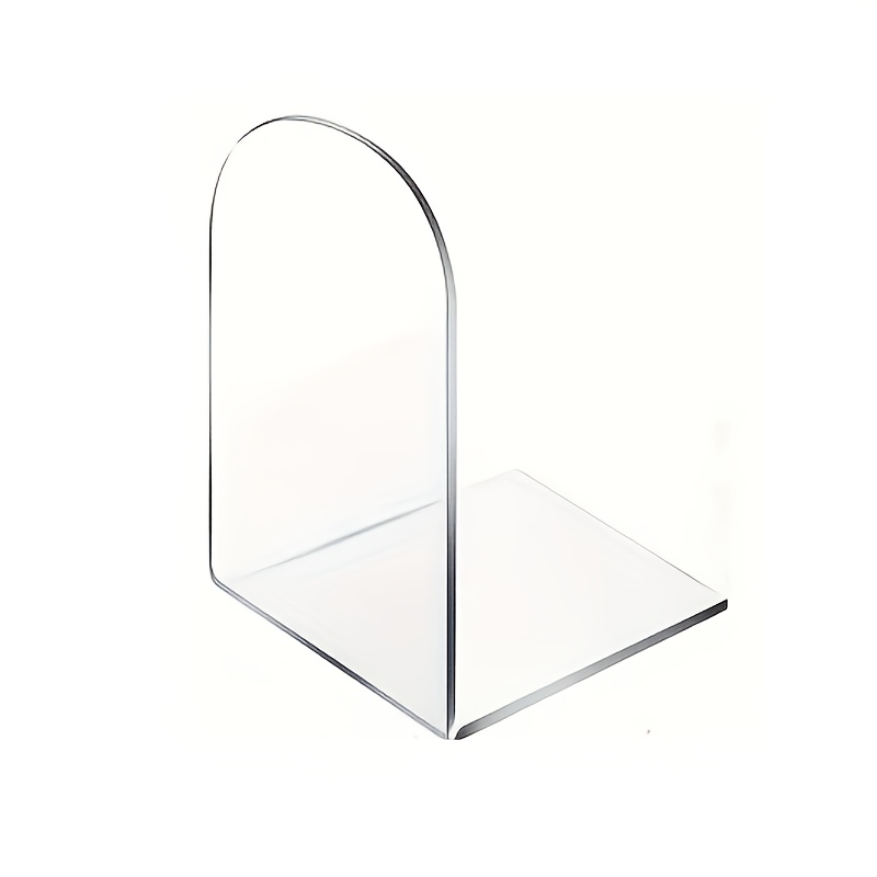 TEMU 1 Support de rayonnage vertical en acrylique de L - Idéal , ou la , Organisateur de livres durable, transparente | Base stable, Décoration de
