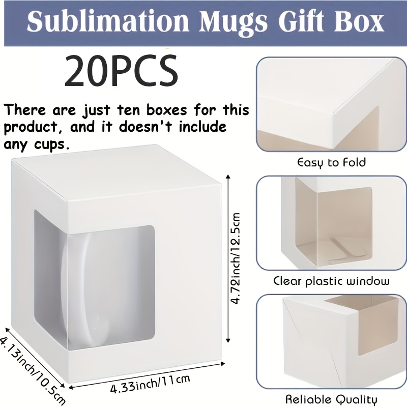 TEMU 10/20pcs Transparent Cardboard Boxes With Window Panels - Suitable For Wedding Favors, Supplies, Gift Packaging, Cosmetic Packaging, Miniature