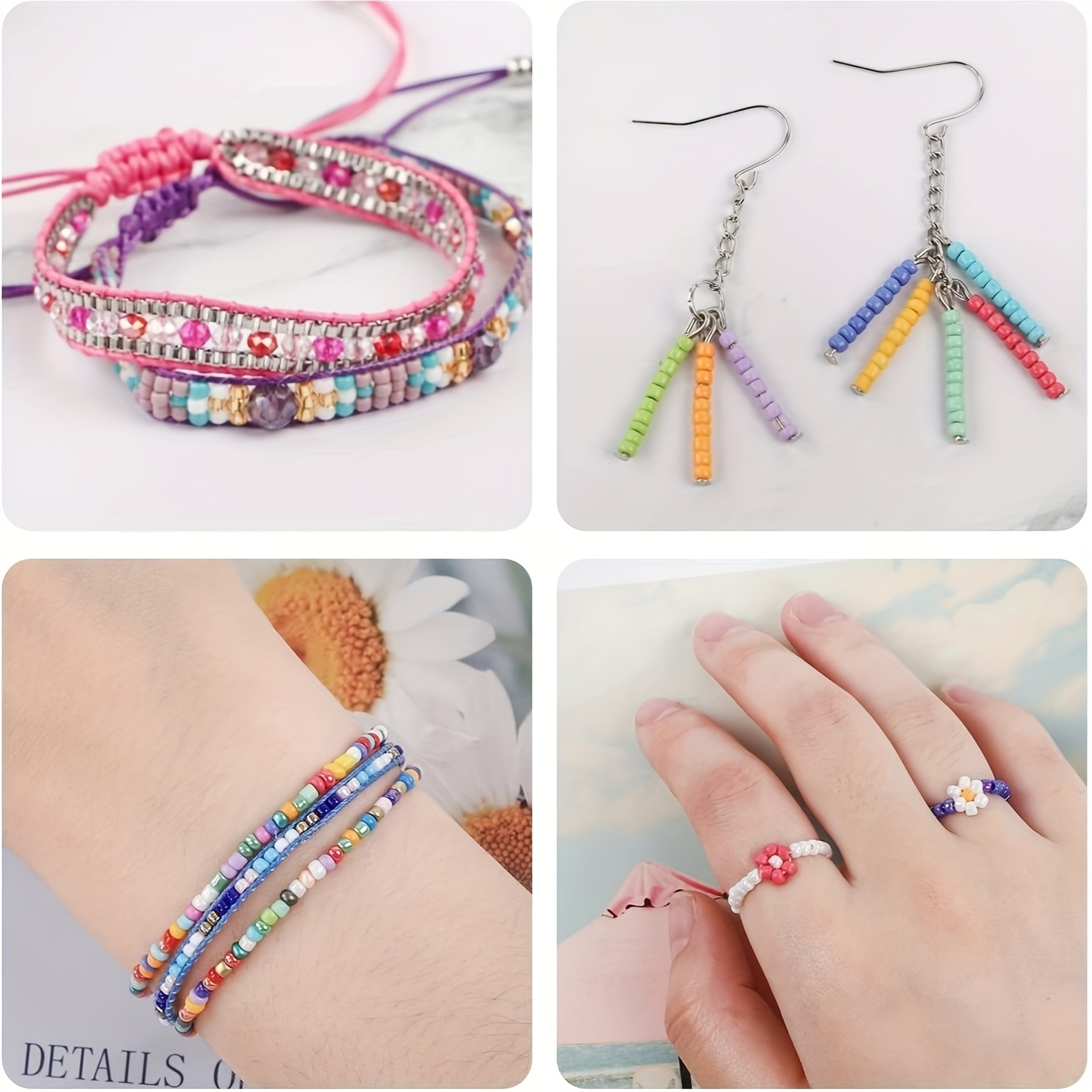 2600 12000 18000pcs color mixed set glass seed Temu Nigeria