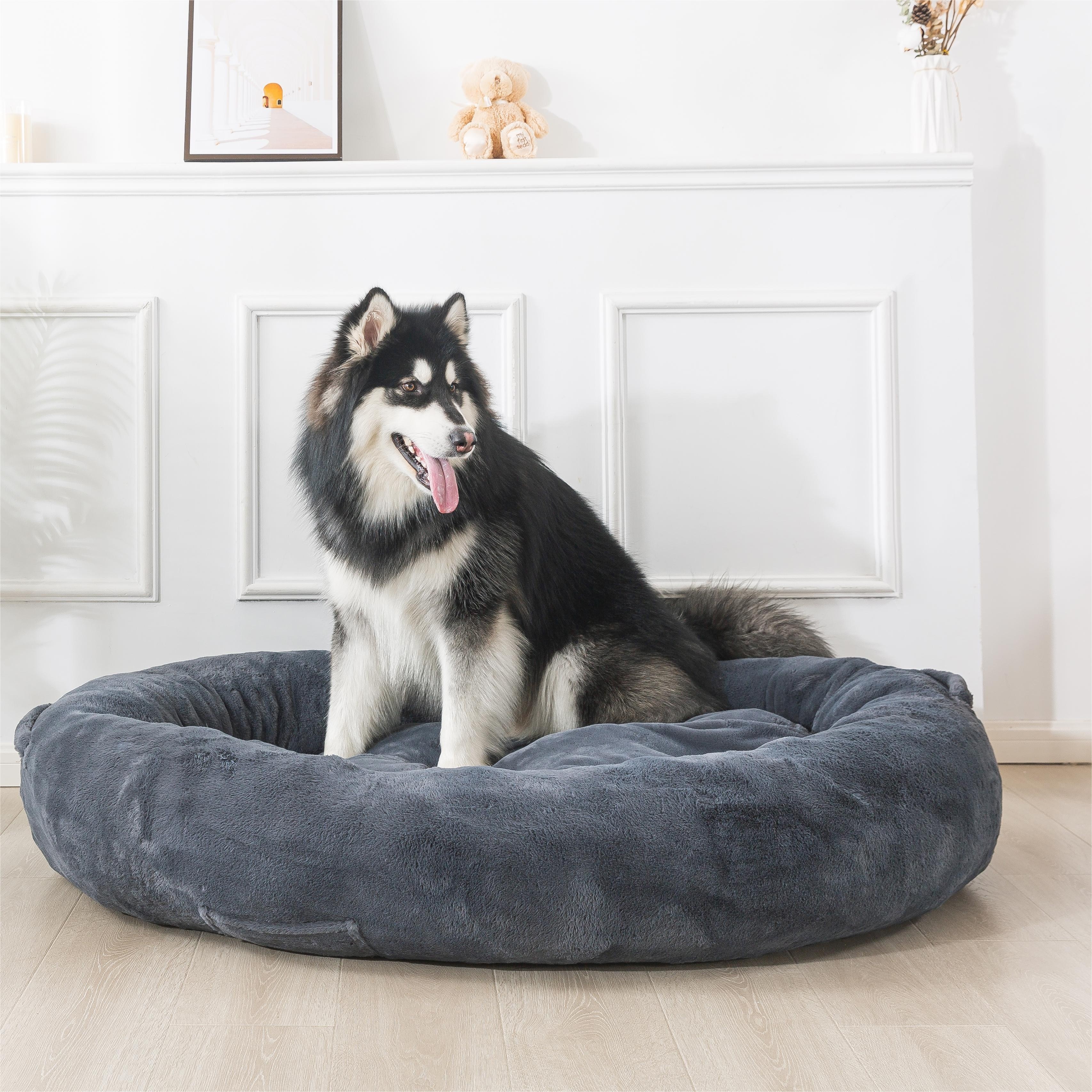 

Whatsbedding Dog Bed 72"x48"x10" Size Dog Bed Adults, Fur Nap Beanbag Bed For Adults And Fur ,