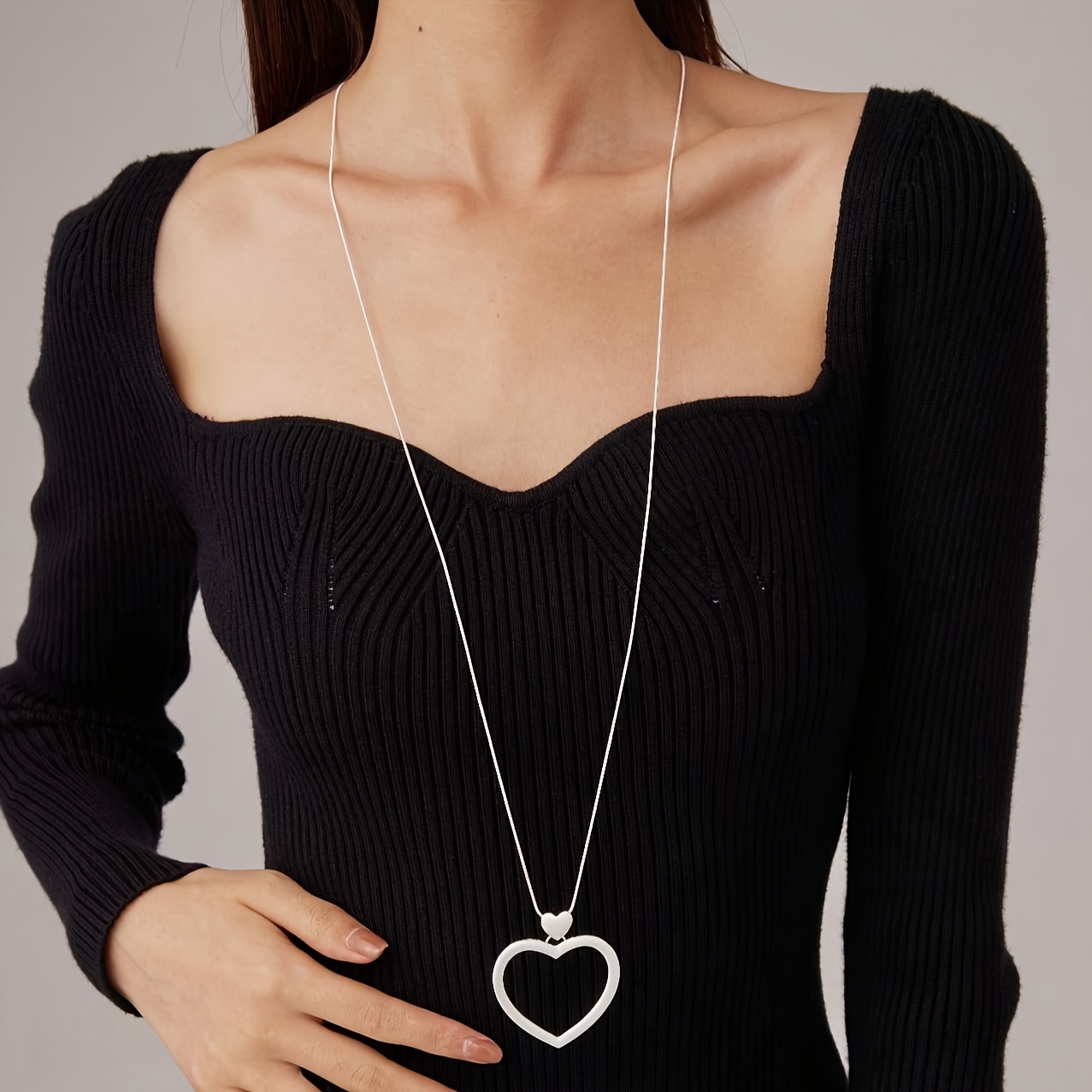 Heart Pendant Necklace for Women, Thanksgiving Gift