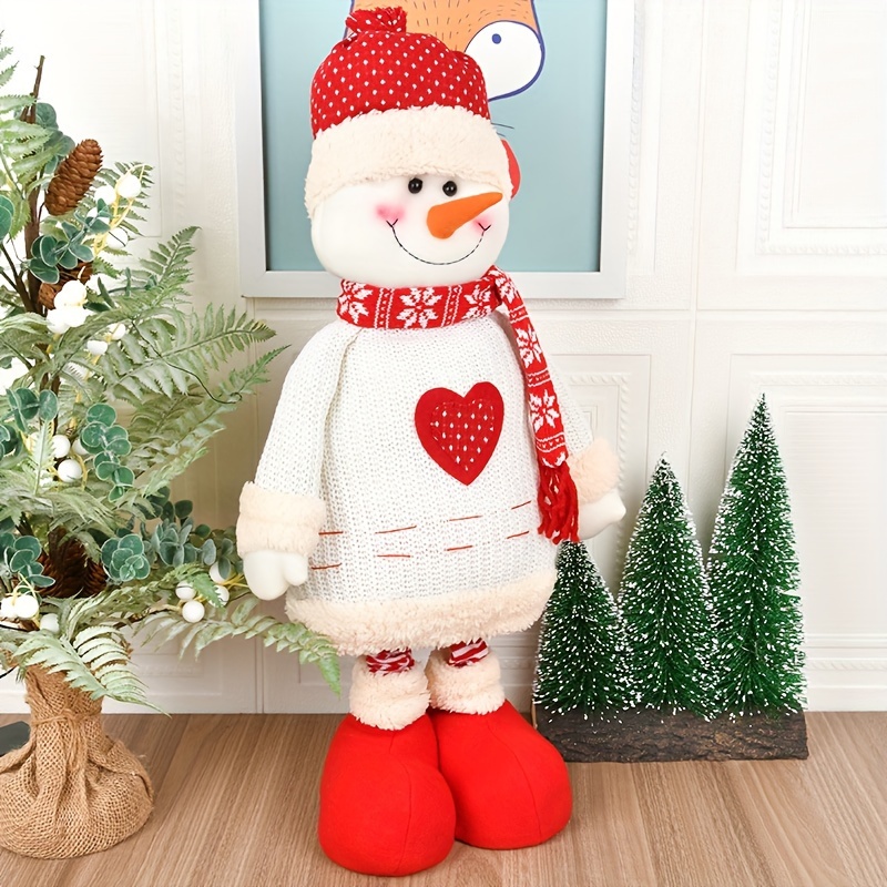 

Classic Knitted Fabric Snowman Christmas Decor, , Decor, No Electricity Required, Featherless - Christmas Seasonal Decoration