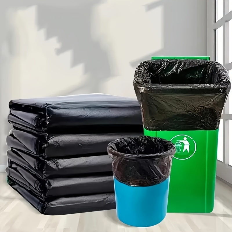 

50pcs Heavy-duty Commercial Garbage Bag With Super Strong Plastic , Yard And Disposal, Suitable For Businesses And Households