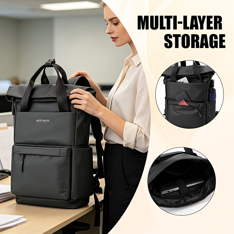Urban Teenager'S Business Backpack Fashion Canvas Backpack High Quality Backpack Large Capacity Multifunctional Laptop Backpack Schoolbag, for Teenager, For Teenager