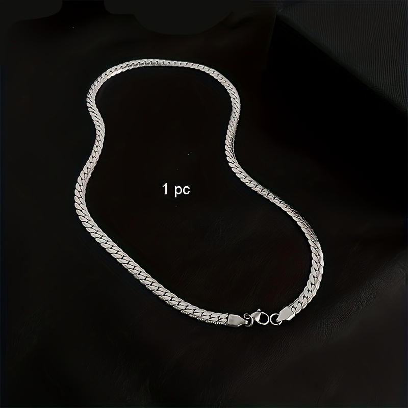 E-shop 1pc Edelstahl Halskette, Herren Edelstahl Halskette, Y2K Stil Schmuck, Herren- Und Damenmode-Accessoires