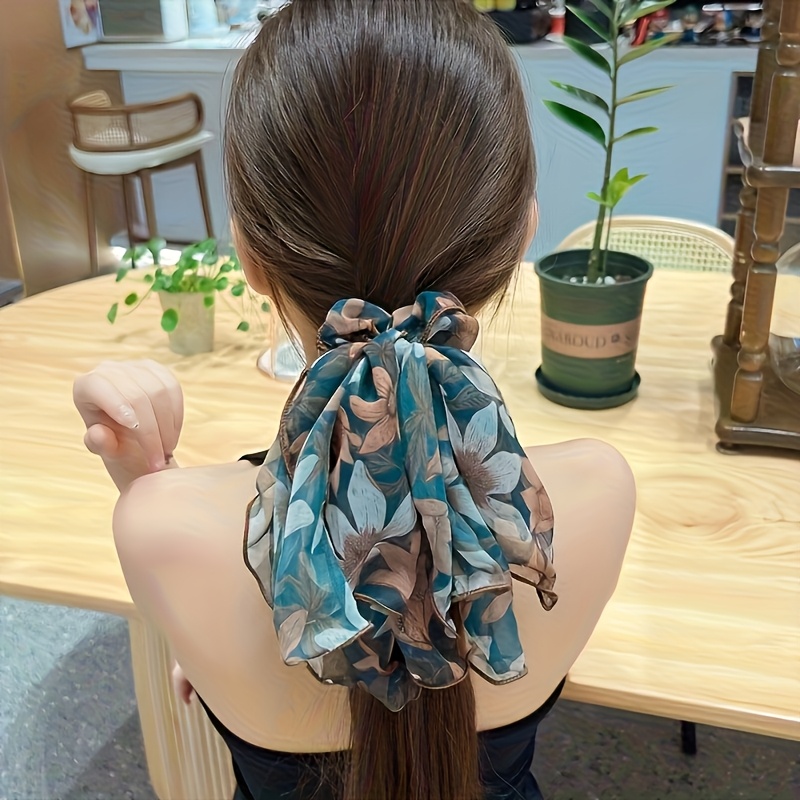 TEMU 【リボンヘアバンド＆ポニーテールクリップ ギフトセット】ヴィンテージ花柄レース装飾、からデイリーシックまで、親友へのデーのプレゼントに最適