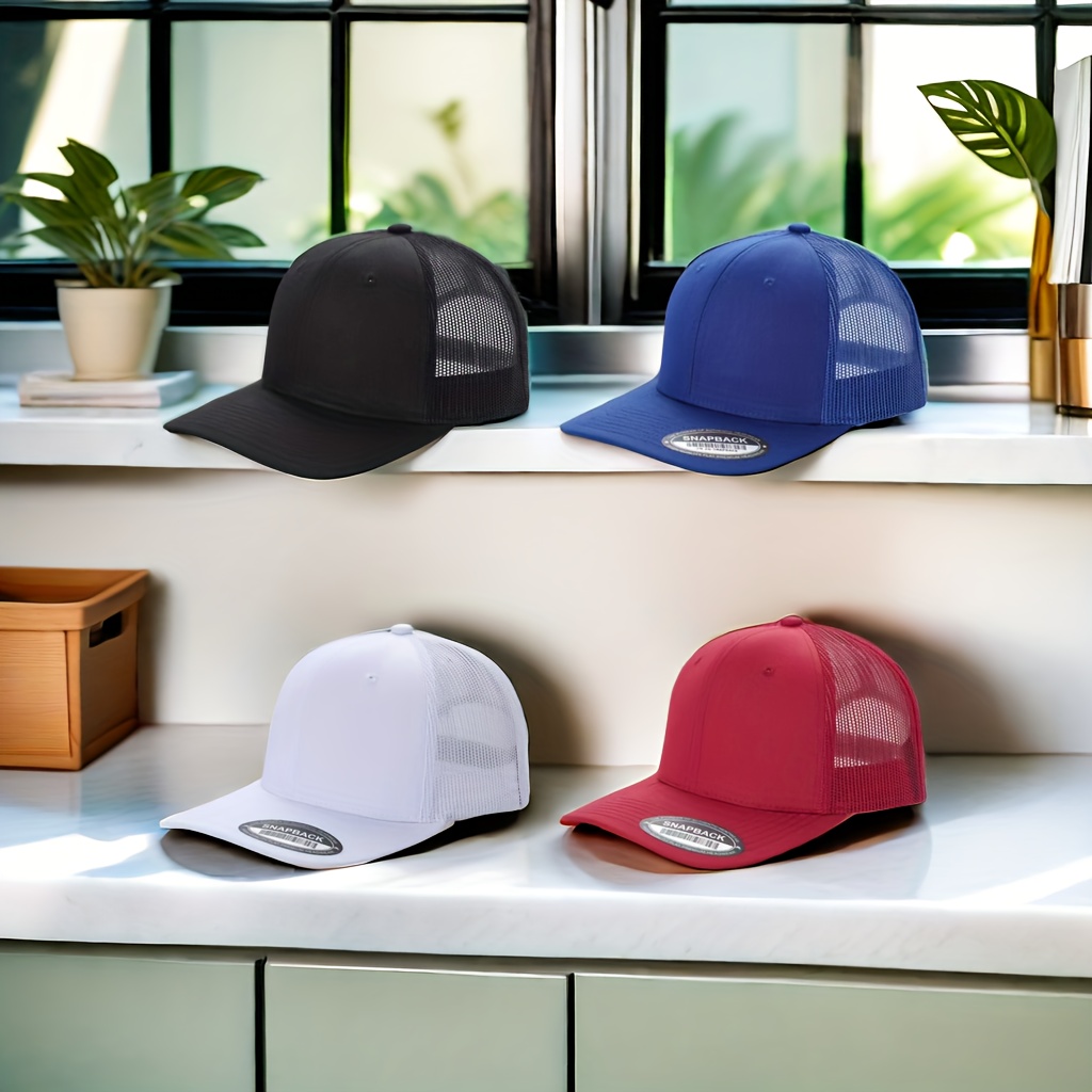 

4 Sports Outdoor Baseball Caps Hip-hop Style Solid Color Simple Rich Design Sense