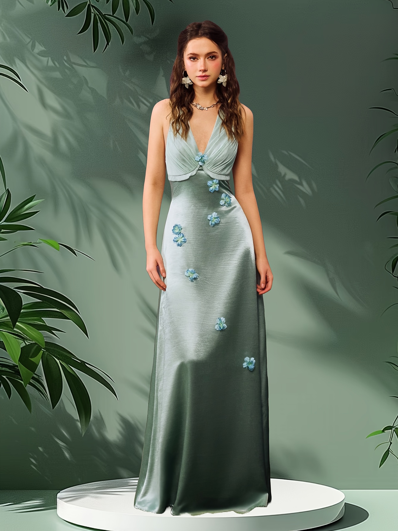 green emerald velvet dress Dillon