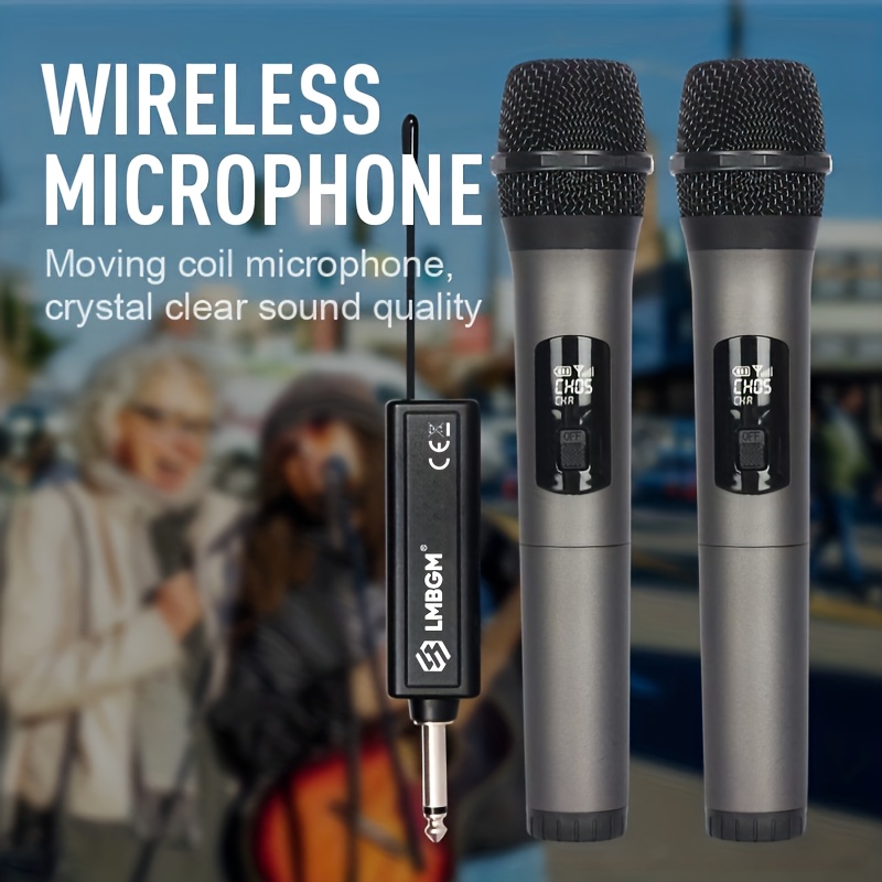 

Lmbgm W-2 Wireless Microphone Household 1 Tow 2 Microphone Ktv Computer Singing Performance Microphone Handheld Microphone System