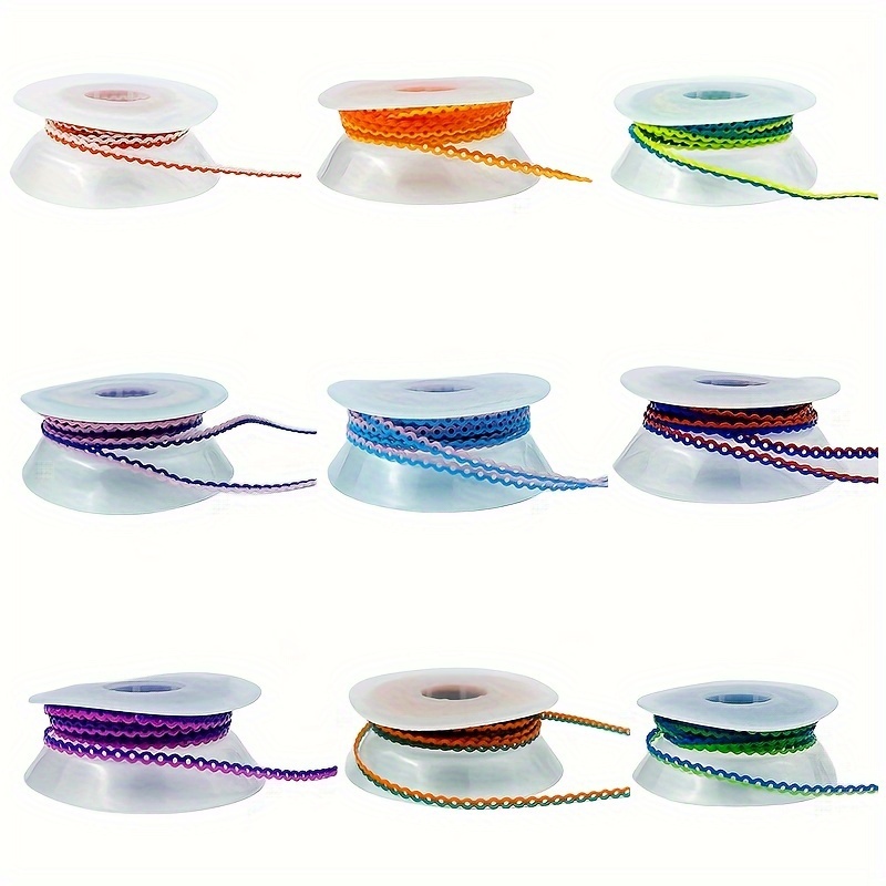 

15 Feet Per Roll Dual-color Splicing Rubber Chain For Orthodontic Braces: Trendy And Cool For All