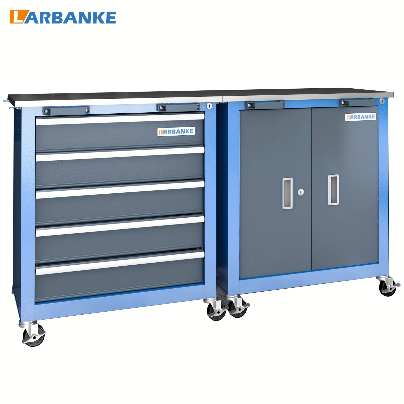 

5-drawer/double-door Tool Cabinet Combination Tool Cabinet, 2 Different Types Of Tool Cabinets, Individually , Large Rolling Tool Chest With Wheels