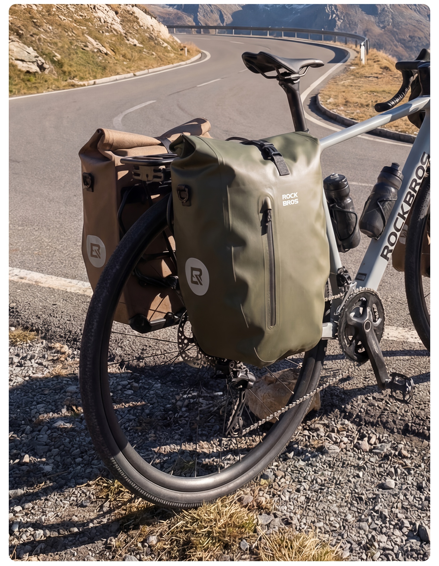 Waterproof Bike Pannier Bag 20L Big Capacity Bicycle Rear Rack Bag Shoulder Bag Handbag Travel Cycling Accessories