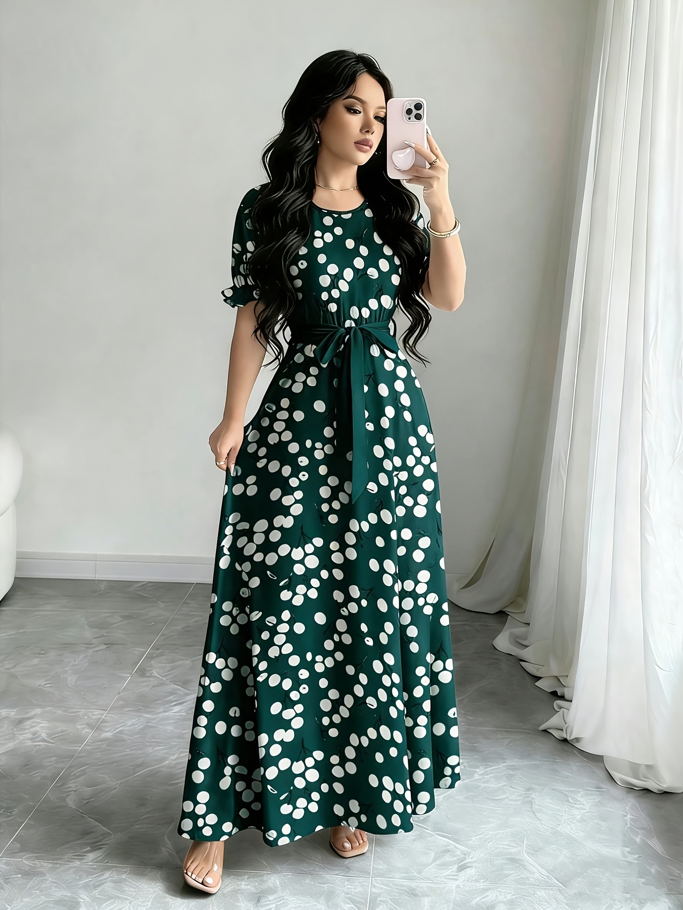 formal long sleeve midi dress Berry Long Sleeve A-Line Penni Midi Dress