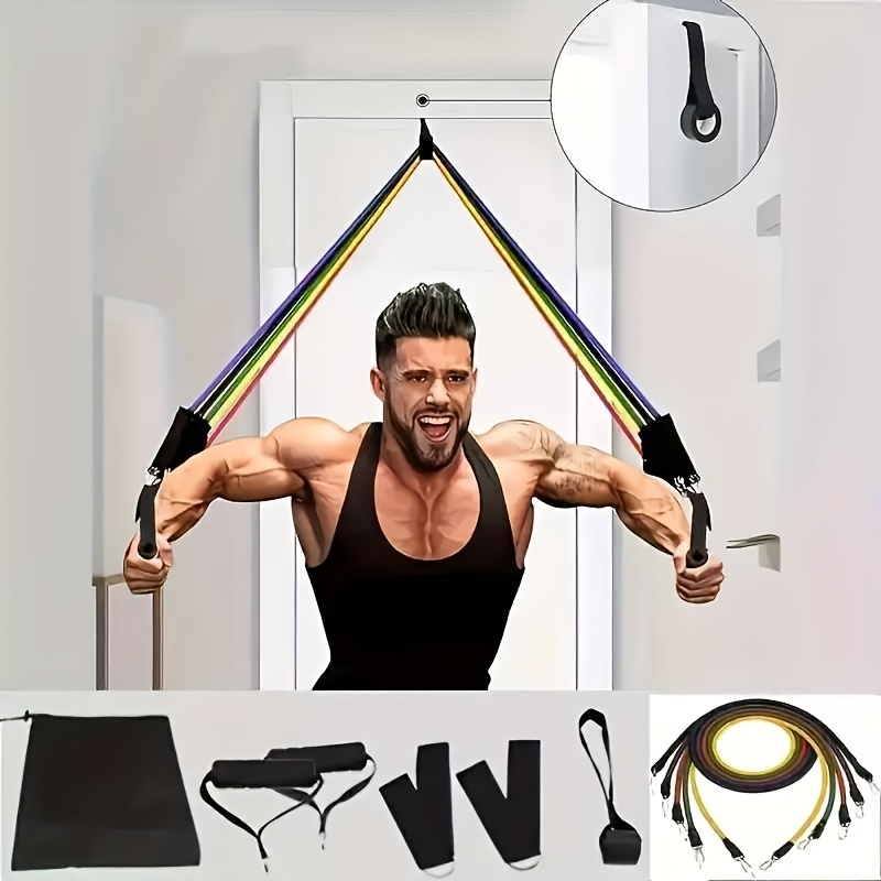 Resistance Band Set, 11pcs Multifunctional Upper Body Workout Kit - Combo Fitness Resistance Bands